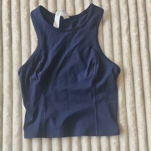 NWT Nulux Racerback Cropped Run Tank